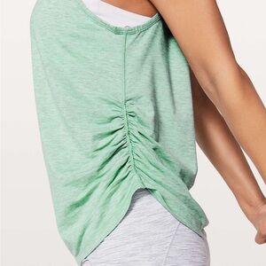 Lululemon Ripple Effect Tank Heathered Tonic Sea Size 4